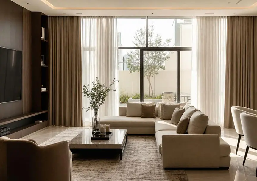 Curtains in Jumeirah Lake Towers