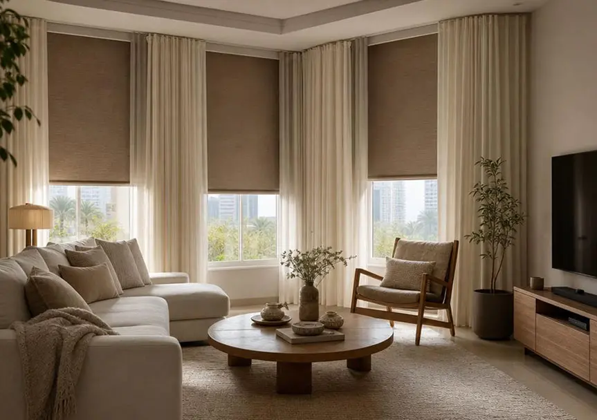 Curtains and blinds in Jumeirah Islands