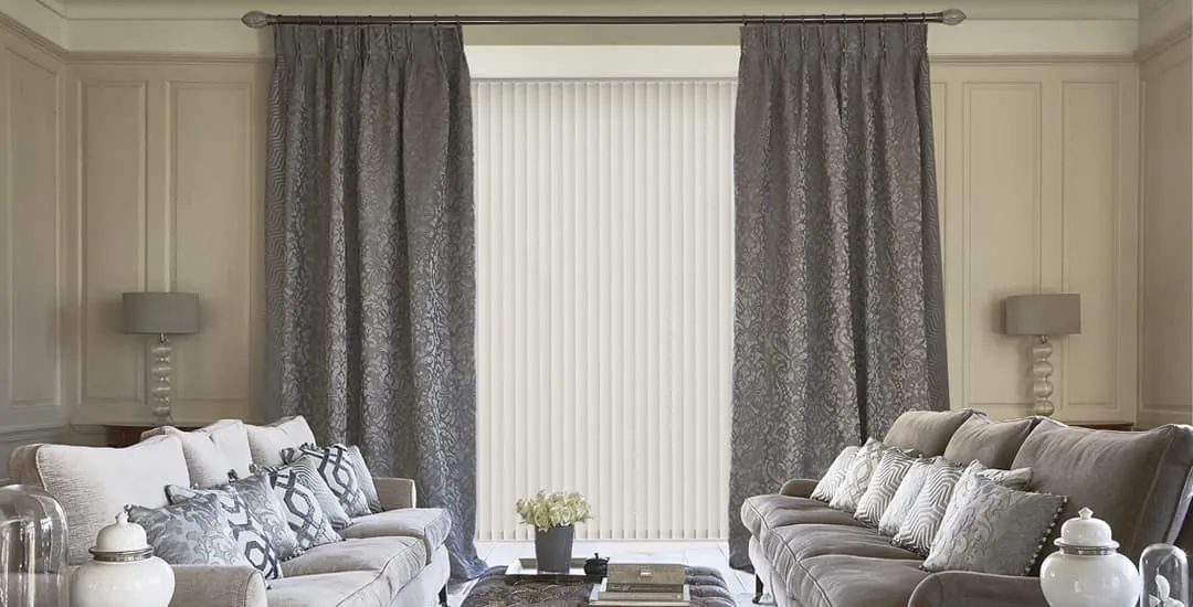How To Hang Curtains Over Vertical Blinds
