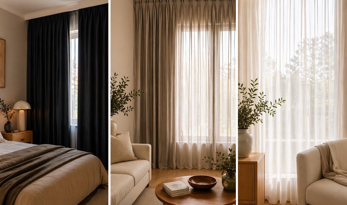 Blackout vs Dimout vs Sheer Curtains – Which is Best for Dubai