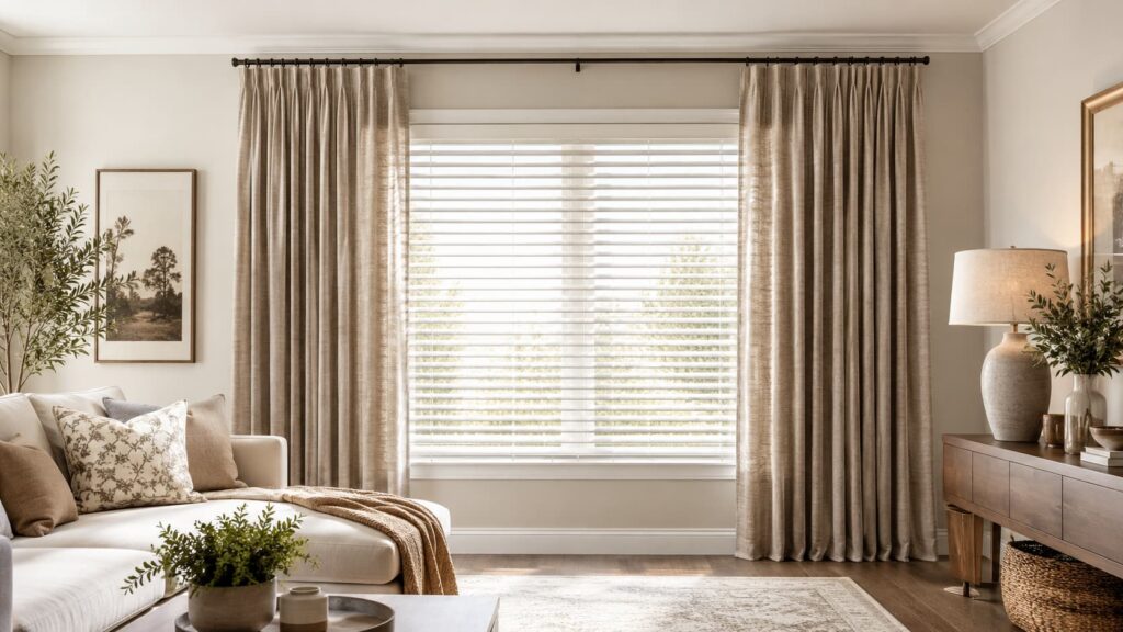 Curtains over Blinds Ideas: Guide to  A Stylish and Practical Window Look
