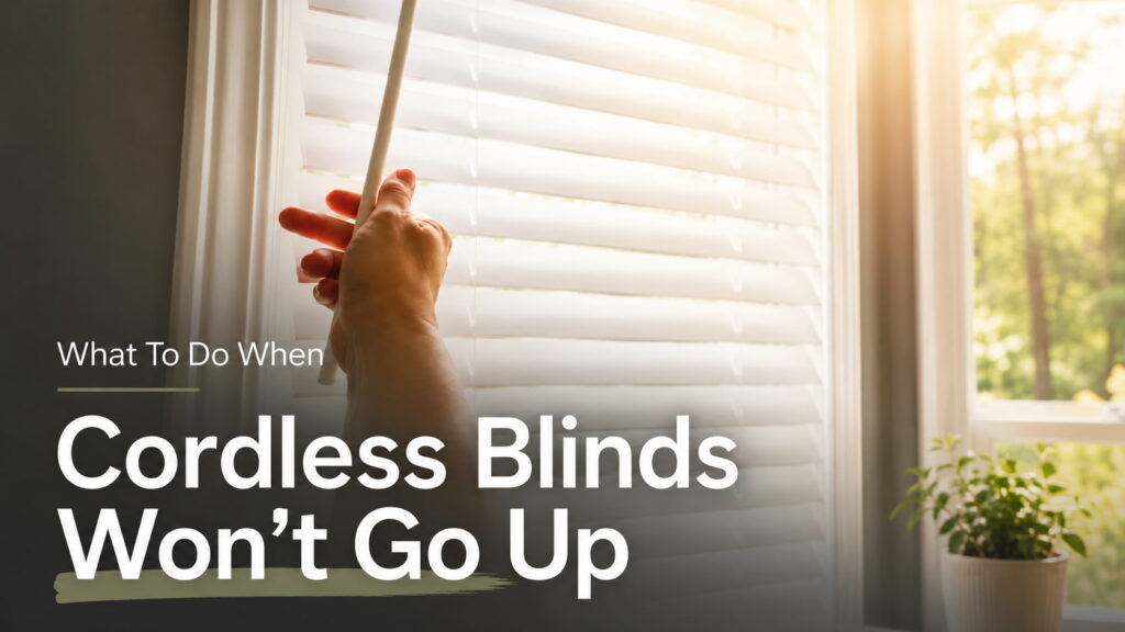 What To Do When Cordless Blinds Won’t Go Up