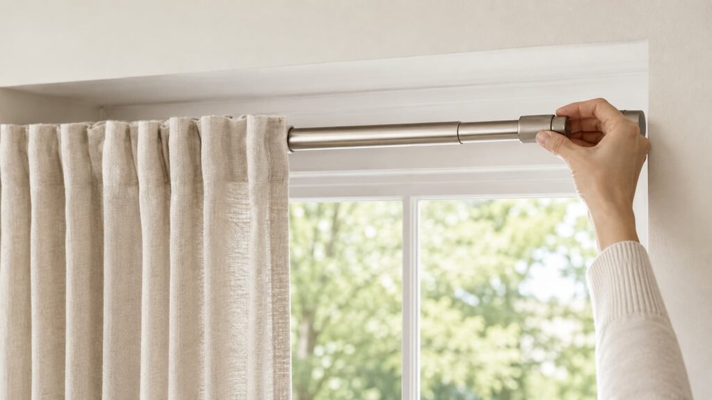How to Install Twist-and-Fit Curtain Rods